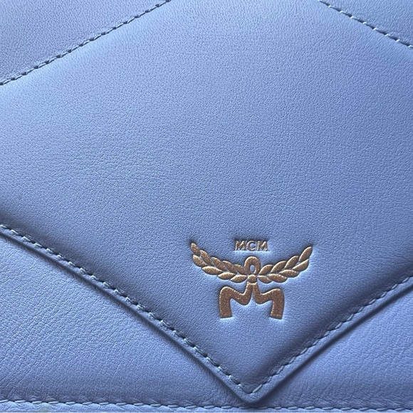 MCM Crossbody Wallet Light Bkue - Picture 4 of 10